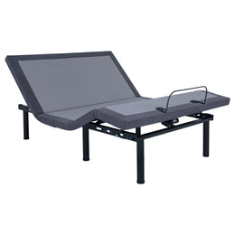 Clara Adjustable Bed Base Grey and Black
