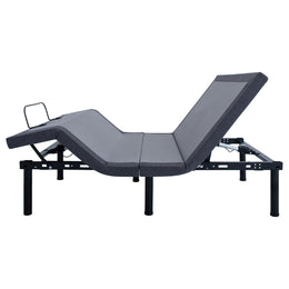Clara Adjustable Bed Base Grey and Black