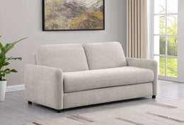 Rylie Upholstered Sofa Sleeper with  Mattress Beige