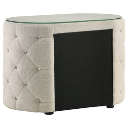 Sonya Upholstered  Bedroom Set Ivory
