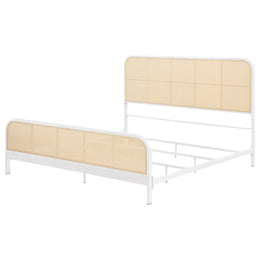 Lanewood Open Cane Webbing Metal  Bed Black
