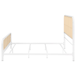 Lanewood Open Cane Webbing Metal  Bed Black