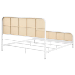 Lanewood Open Cane Webbing Metal  Bed Black