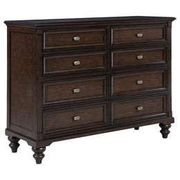 Devon  California King Bedroom Set Beige and Oak