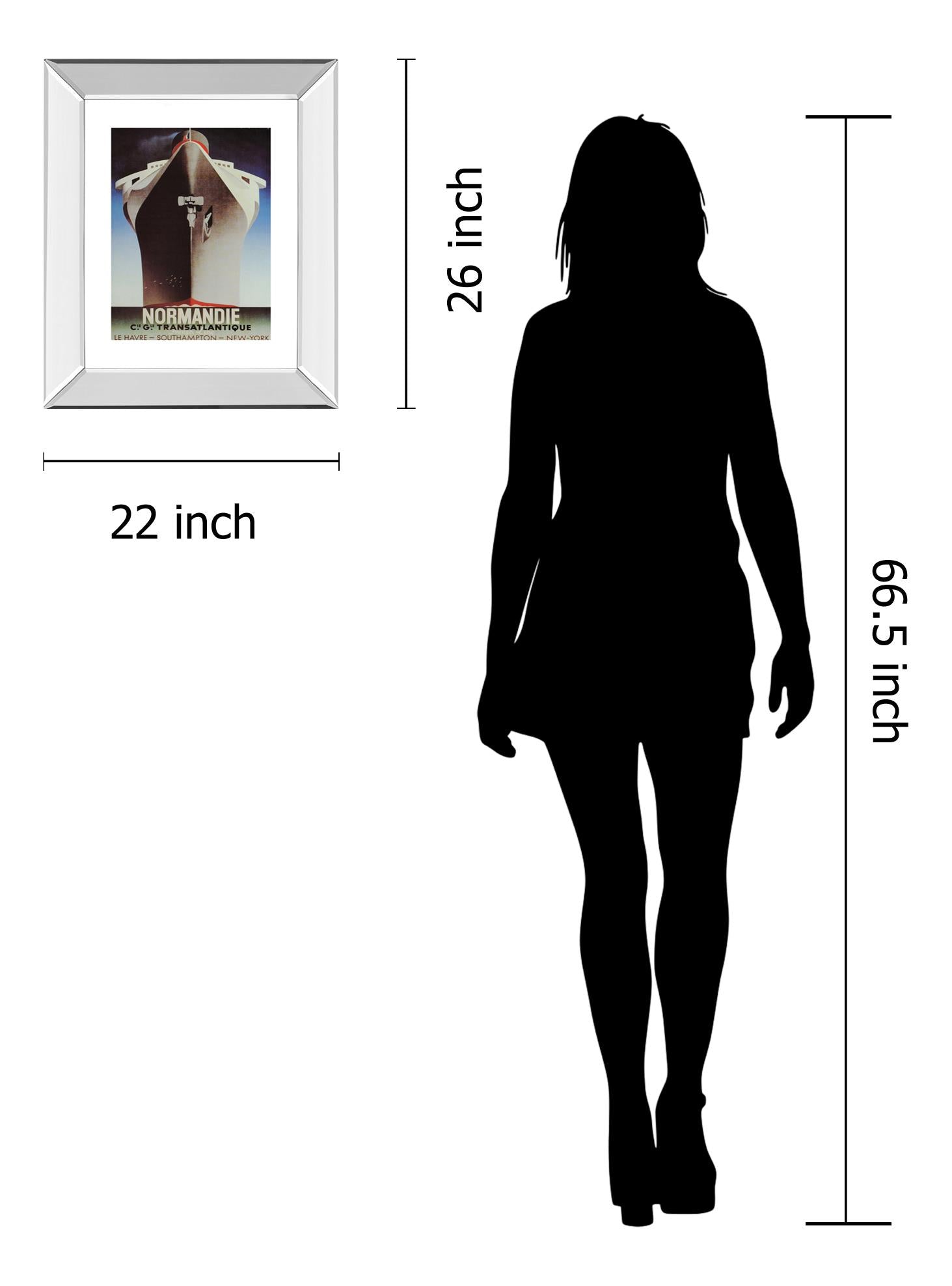Mirrored Frame Promotional Line 22X26 22X26 Mirror Frame Print