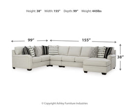 Huntsworth 4-Piece Sectional with Ottoman