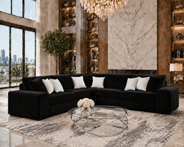 MARSHMALLOW Black OVERSIZED Sectional