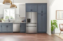 LG - 36-in Wide Standard-Depth MAX 28.6 Cu. Ft. 4-Door French Door Refrigerator Smart Refrigerator with Full Convert Drawer - PrintProof Stainless Steel Look