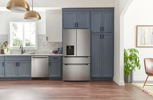LG - 36-in Wide Standard-Depth MAX 28.6 Cu. Ft. 4-Door French Door Refrigerator Smart Refrigerator with Full Convert Drawer - PrintProof Stainless Steel Look
