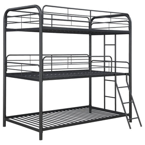 Garner Metal  Triple Bunk Bed Gunmetal