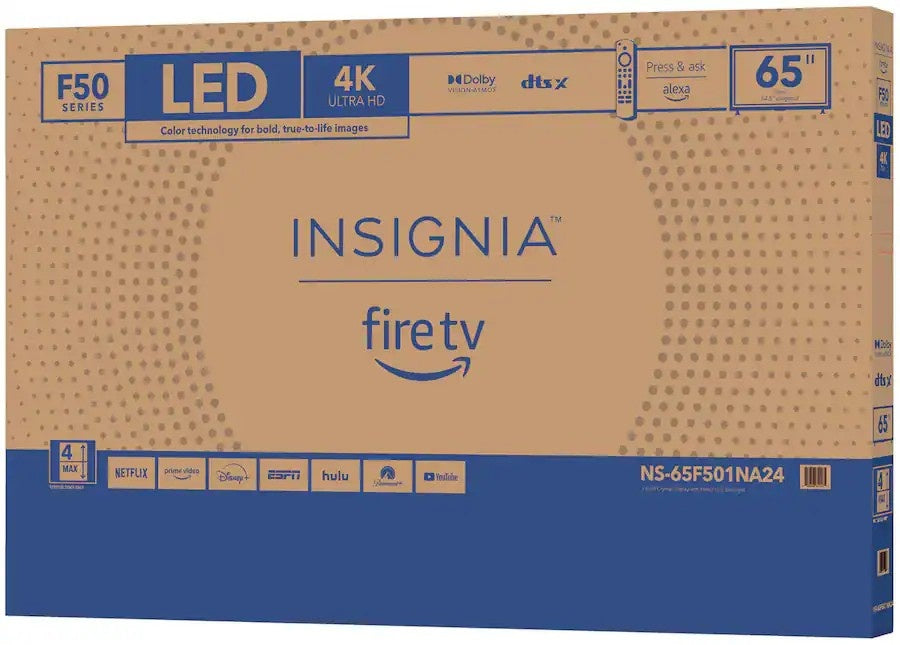 Insignia™ - 65" Class F50 Series LED 4K UHD Smart Fire TV