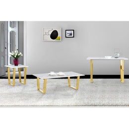 Meridian Cameron Gold End Table