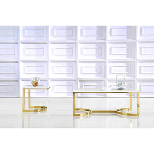 Meridian London Gold End Table