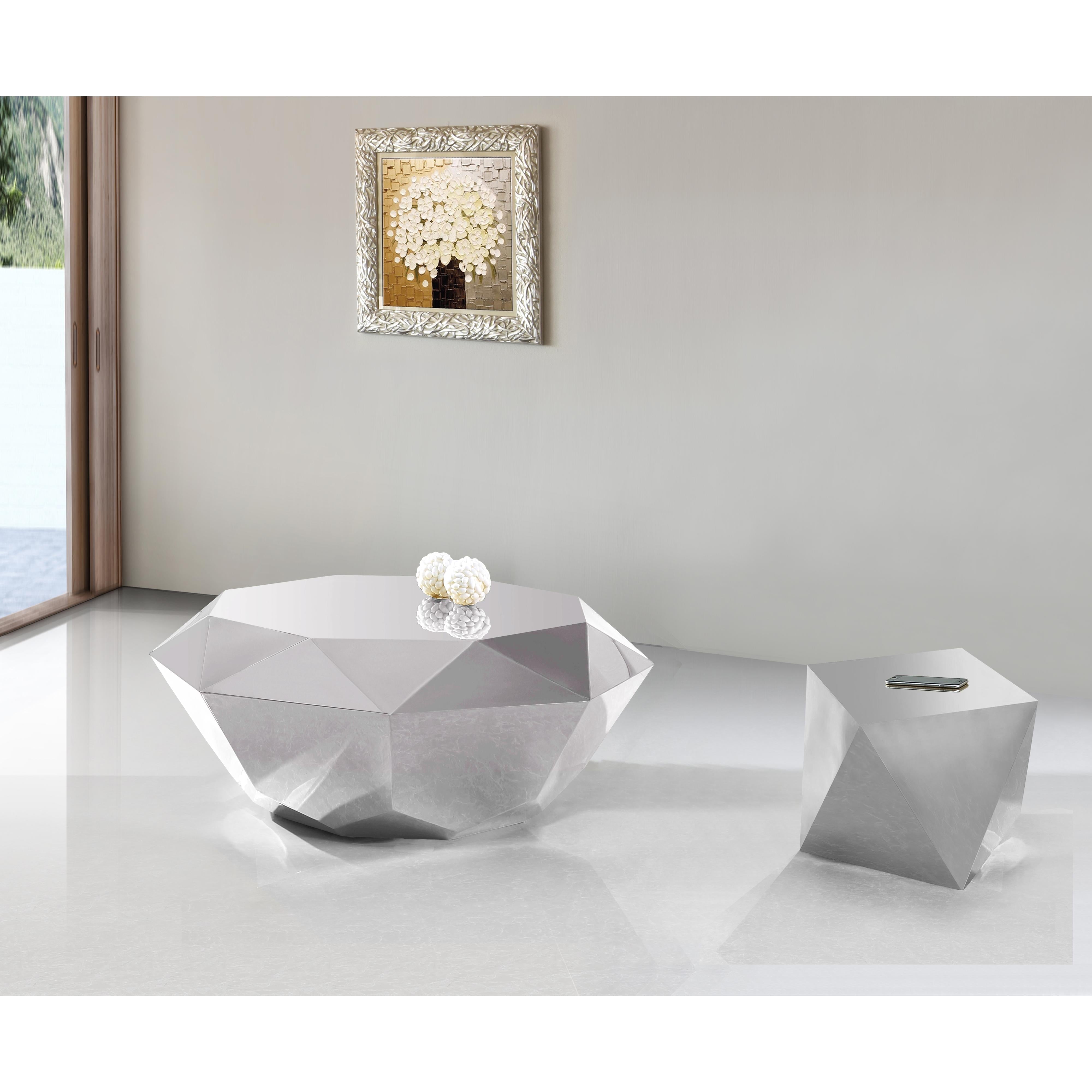 Meridian Gemma Silver Coffee Table