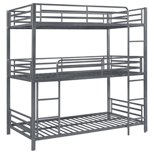 Maynard Metal  Triple Bunk Bed Gunmetal