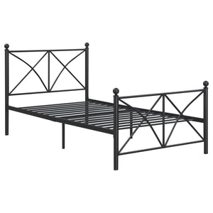 Hart Metal  Open Frame Bed Matte Black