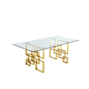 Meridian Pierre Gold Dining Table
