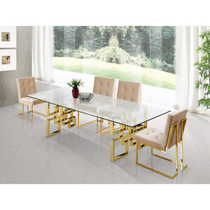 Meridian Pierre Gold Dining Table