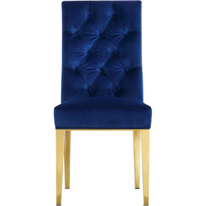 Meridian Capri Navy Velvet Dining Chair