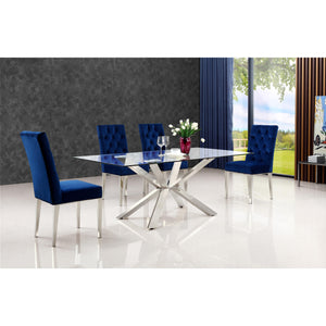 Meridian Juno Chrome Dining Table
