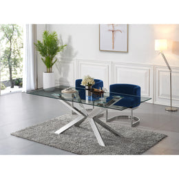 Meridian Juno Chrome Dining Table