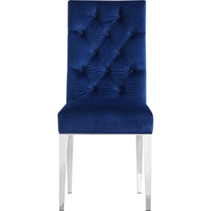 Meridian Juno Navy Velvet Dining Chair