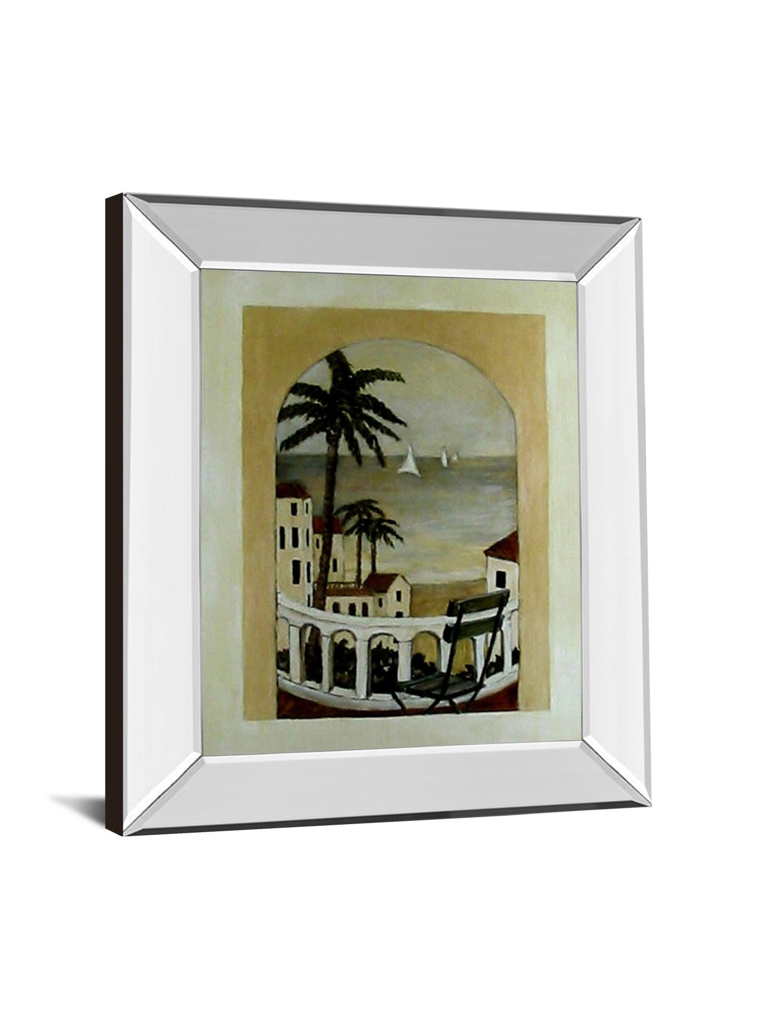 Mirrored Frame Ocean Park View By Charlene Olson 22X26 Mirror Frame Print