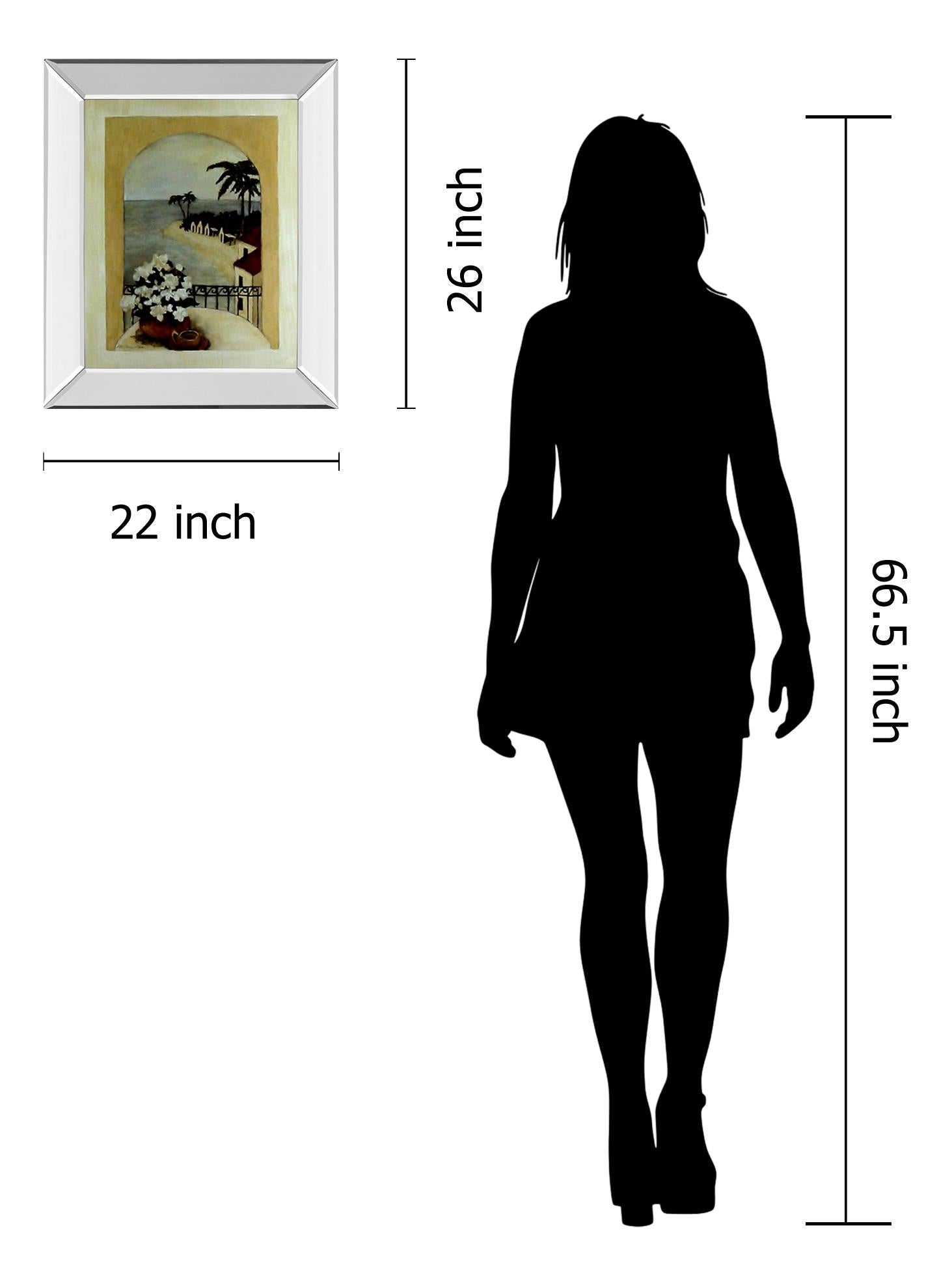 Mirrored Frame Penninsula Estate By Charlene Olson 22X26 Mirror Frame Print