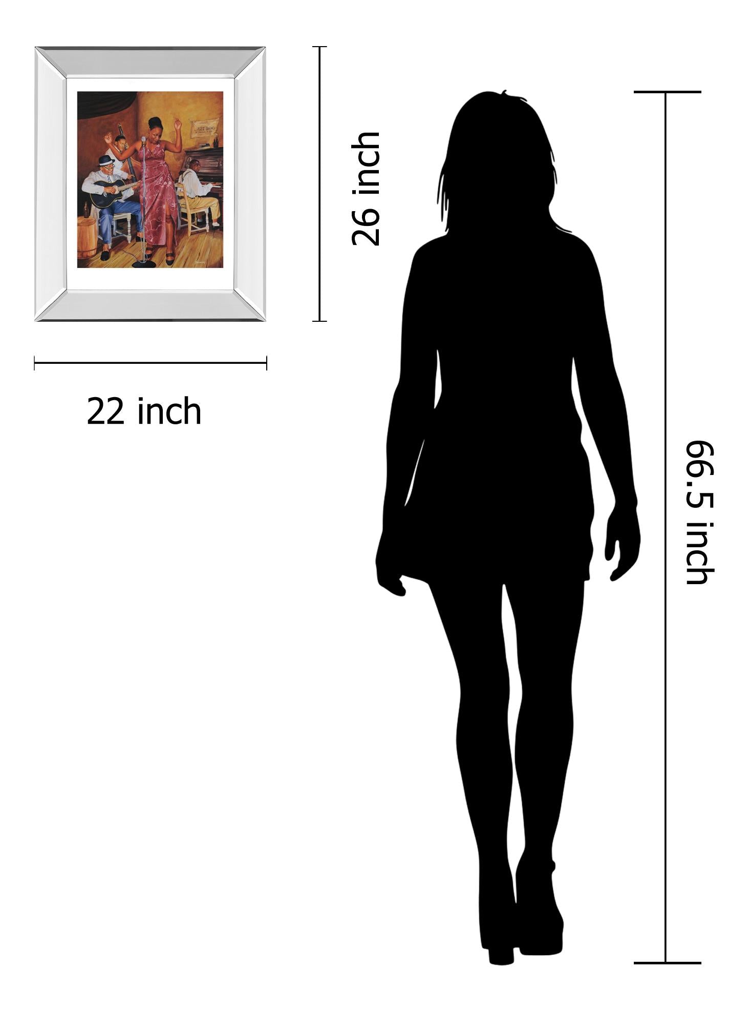 Mirrored Frame Promotional Line 22X26 22X26 Mirror Frame Print