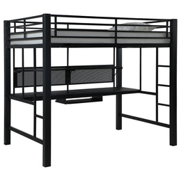Avalon  Workstation Loft Bed Black