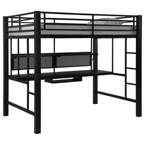 Avalon  Workstation Loft Bed Black