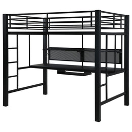 Avalon  Workstation Loft Bed Black