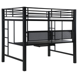 Avalon  Workstation Loft Bed Black