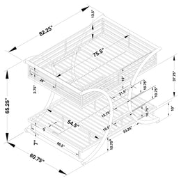 Stephan Metal  Over  Bunk Bed Gunmetal