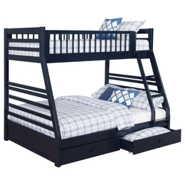 Ashton 2-drawer Wood  Over  Bunk Bed