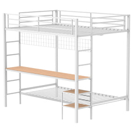 Campus  Workstation Bunk Bed Matte Black