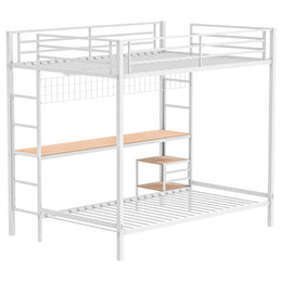 Campus  Workstation Bunk Bed Matte Black