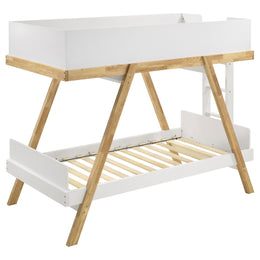 Frankie Wood  Over  Bunk Bed Blue and Natural