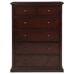 Sumerlin 6-drawer Bedroom Chest of Drawers Black