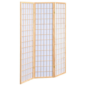 Carrie 3-Panel Room Divider Folding Shoji Screen Black