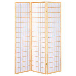 Carrie 3-Panel Room Divider Folding Shoji Screen Black