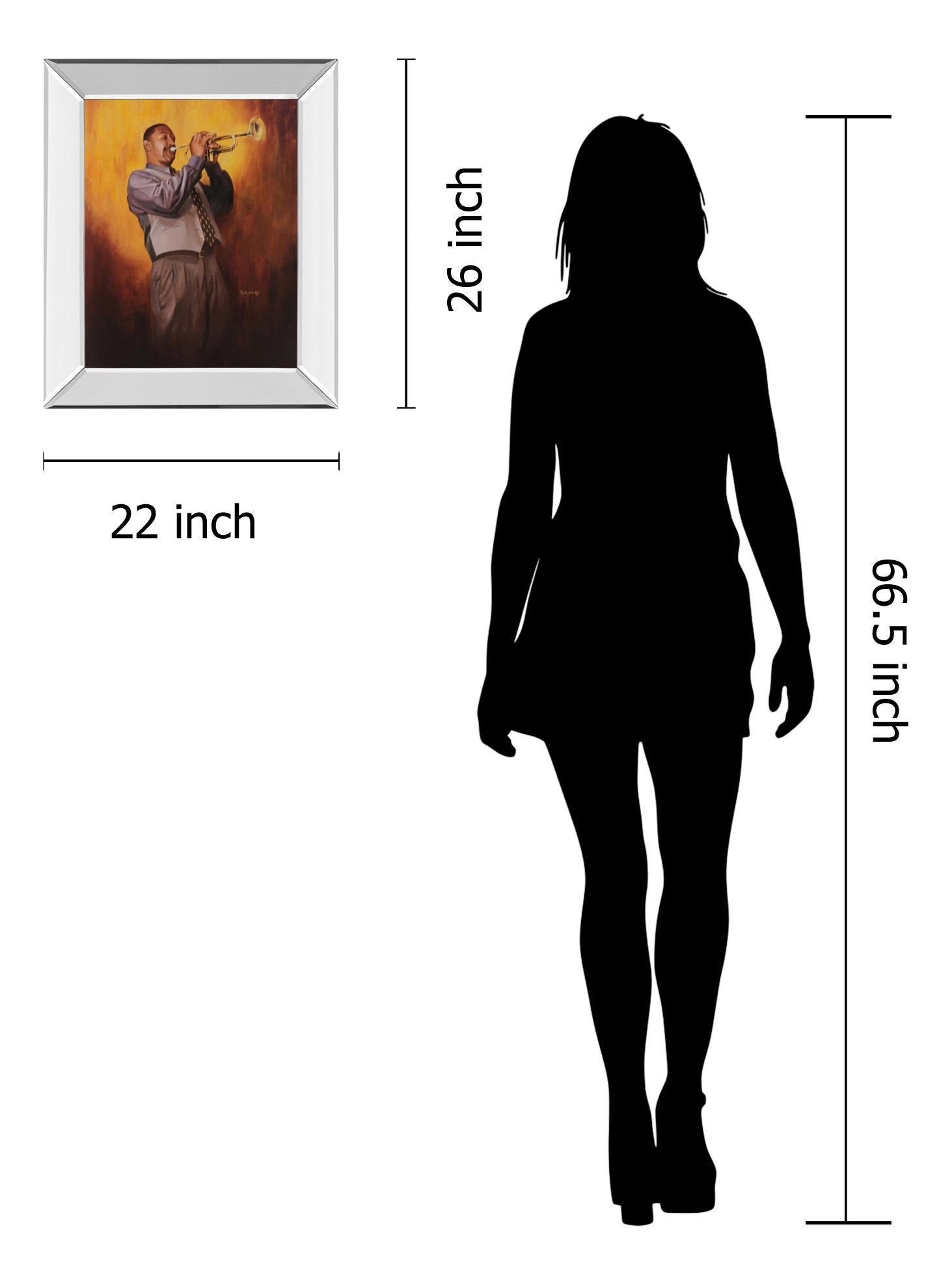 Mirrored Frame Promotional Line 22X26 22X26 Mirror Frame Print