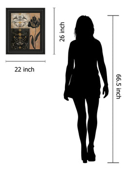 Tulip Silhouette By Tava Studio 22X26 Framed Print