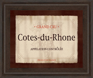 Cote Du Rhone By Paola Viveiros 22X26 Framed Print