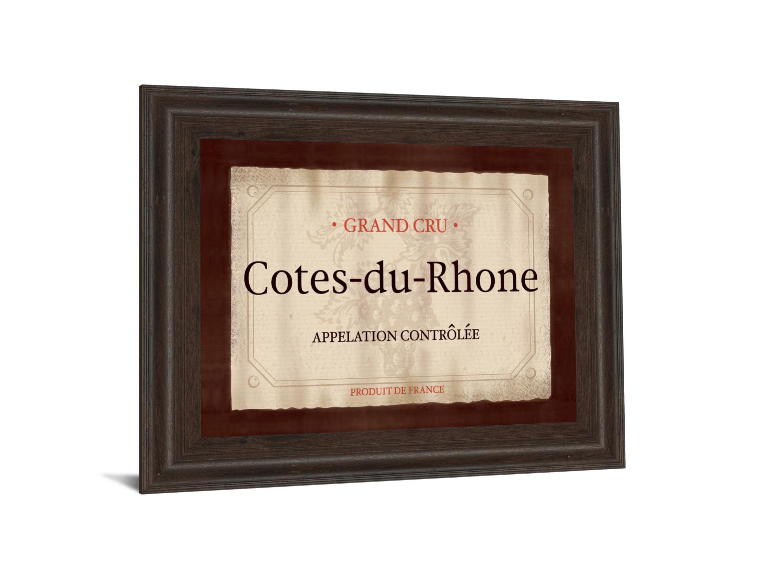 Cote Du Rhone By Paola Viveiros 22X26 Framed Print