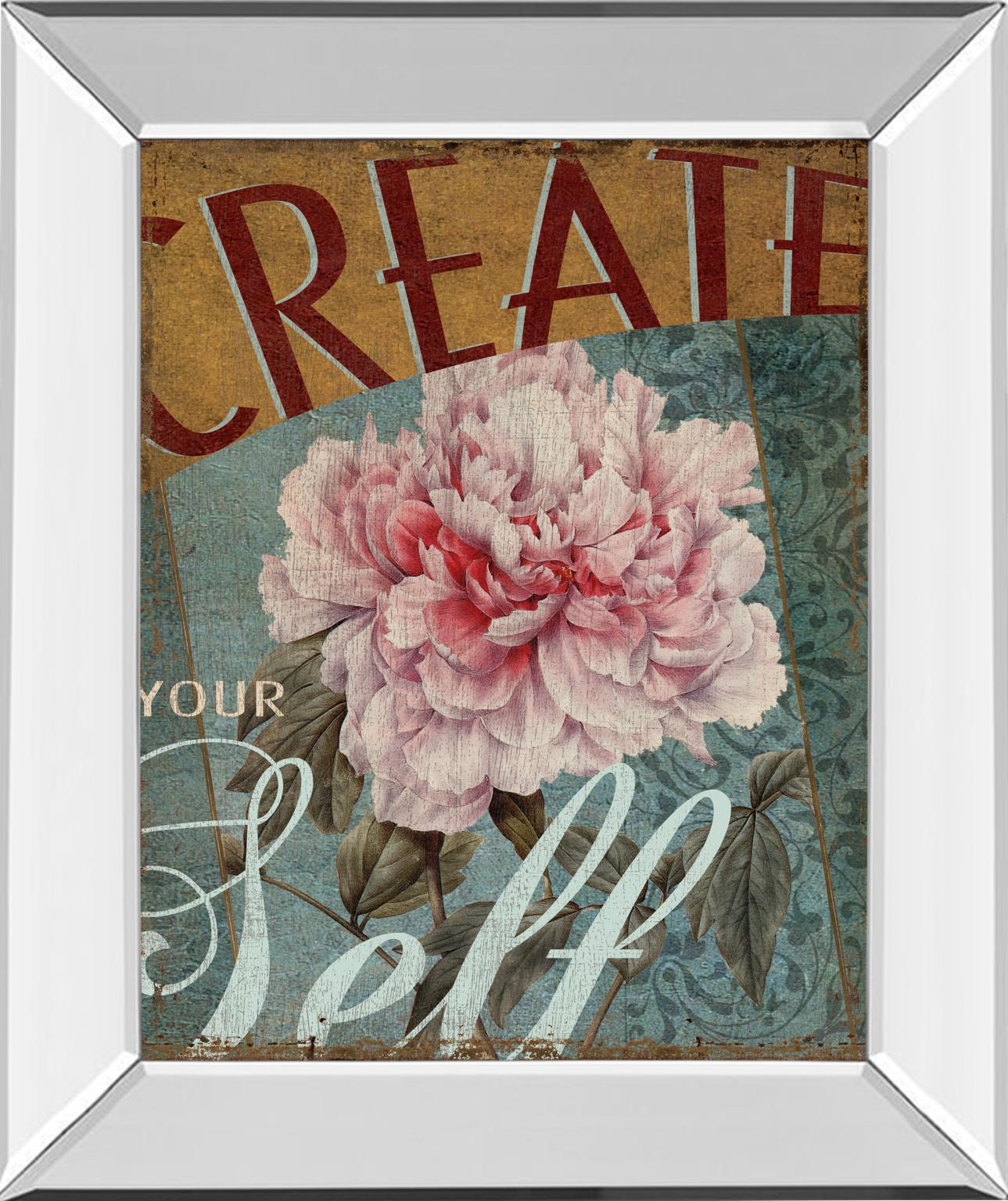 Mirrored Frame Create Yourself By Kelly Donovan 22X26 Mirror Frame Print