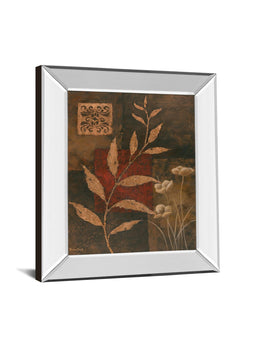 Mirrored Frame Copper Rhythm I By Vivian Flasch 22X26 Mirror Frame Print