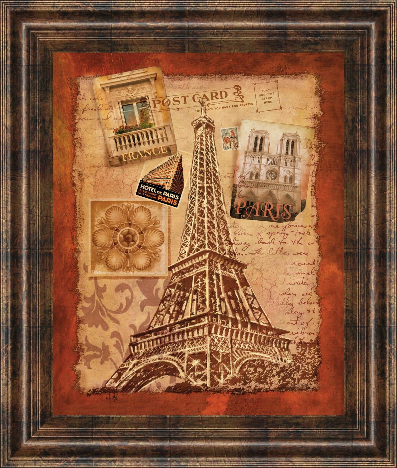 Memories Of Paris By Conrad Knutsen 22X26 Framed Print
