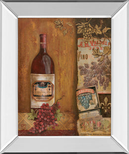 Mirrored Frame Vintage Red By Tava Studio 22X26 Mirror Frame Print