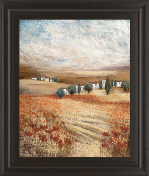 Hilltown Landscape Ii By Rosie Abrahams 22X26 Framed Print